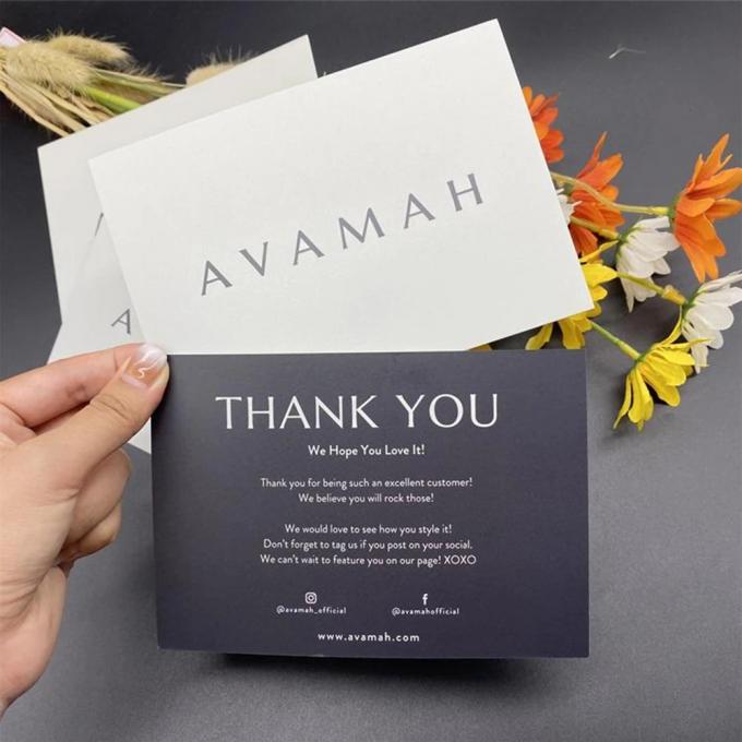 Paper Board Custom Gold Foil Logo Roze Business Postcard Groetekaart voor kleine bedrijven 6