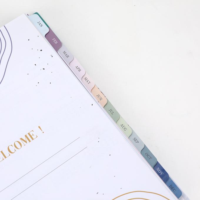 Op maat gedrukte notitieboekplanner A5 Dag-maandplanner Hard Cover Verschillende grootte 7