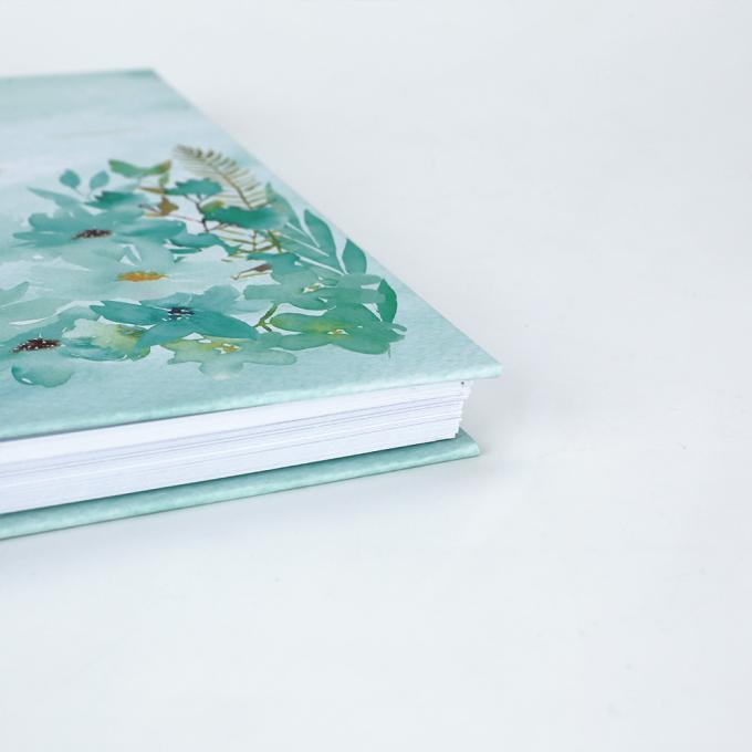 Bloemendruk Goudfolie Hardcover Spiral Planner Voor Maandelijkse Weeklijkse Dagboek 8