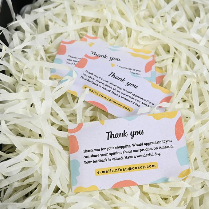 Op maat gedrukte visitekaartje UV en Offest Print Dankkaart voor kleine bedrijven 4