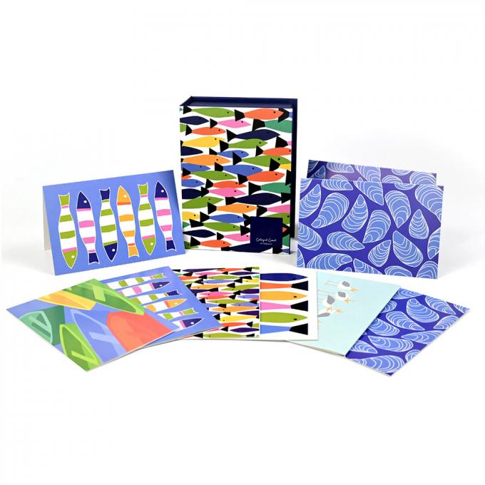 OEM gevouwen dankjewelkaart Groetekaart Printing Serve Custom Design met envelop 3