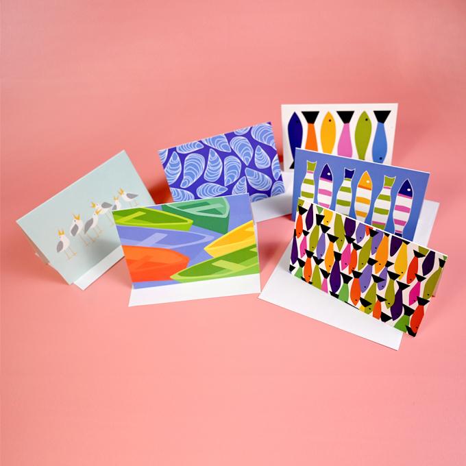 OEM gevouwen dankjewelkaart Groetekaart Printing Serve Custom Design met envelop 9