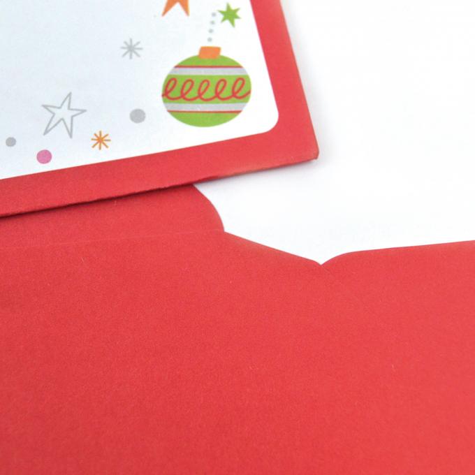 Medium papieren enveloppen Kleurrijke groetkaarten afdrukken Aanpassingen 5