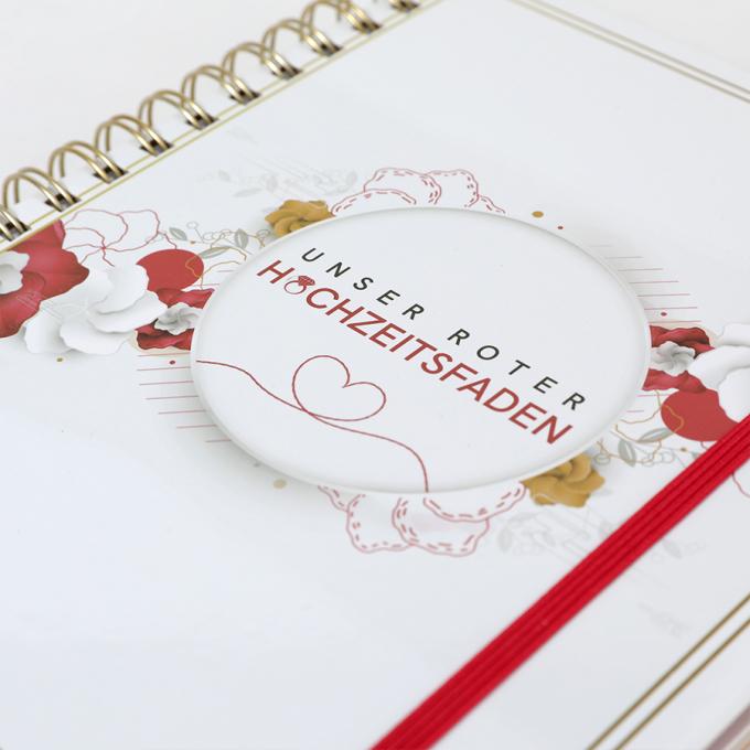 Goud folie spiraal bruiloft planner voor A5 bloemen bruiloft gastenboek organisator 5