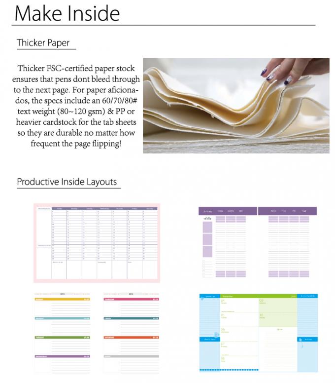 Pocket Diary Schedule Planner Notebook Bloed Free Spiral Binding 6