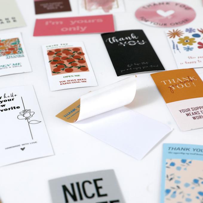 Waterdicht rechthoekig pakket zegel sticker maatbestelling aanvaard voor sterke doos 6