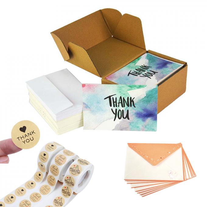 Custom 4c Offset Printing Luxe Gold Foil Greeting Cards voor verjaardag en bruiloft 3