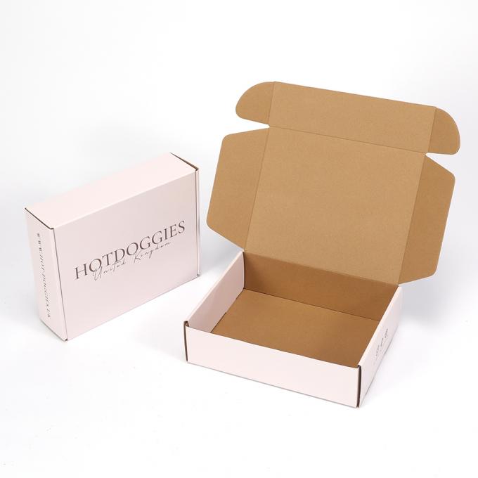 Custom logo mailer box met papier kaart weefsel papier en sticker verzenddozen verpakking 6