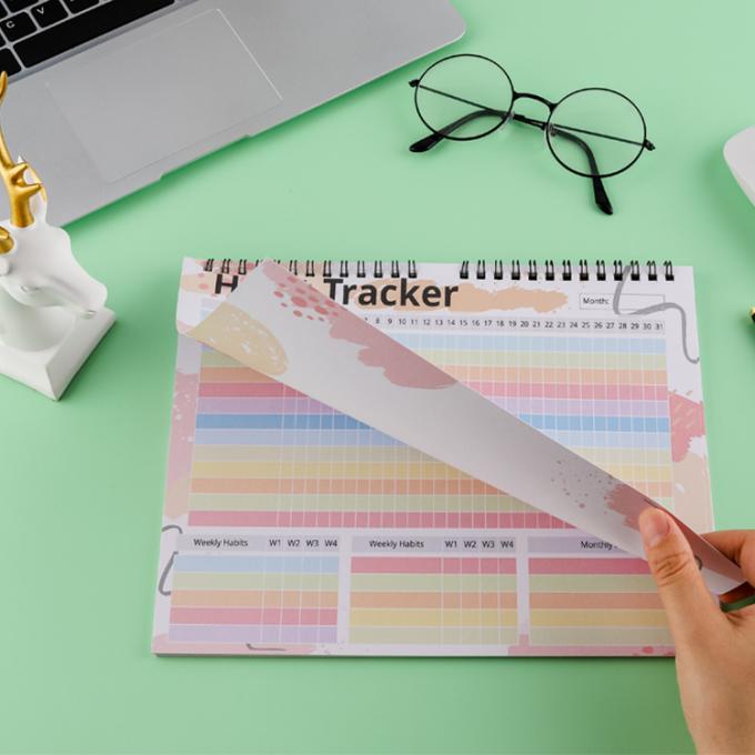 CMYK 2021-2022 A4 A5 Twin-Wire Binding Weeklijkse Dagplanner Notebook Printing 4