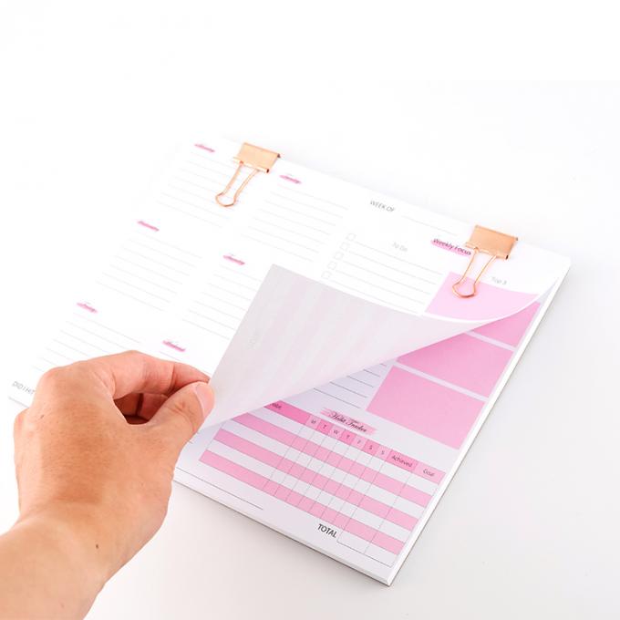 Offsetprinting Op maat gemaakte duurzame zachte papierbinding Weekplanners en notitieboeken 50 bladzijden 2