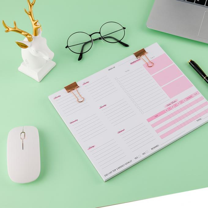 Offsetprinting Op maat gemaakte duurzame zachte papierbinding Weekplanners en notitieboeken 50 bladzijden 4