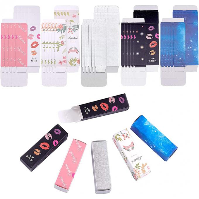 Logo Custom Logo Lipstick Dozen Herbruikbare Lipgloss Opbergbuis Papier Cosmetische Doos 0