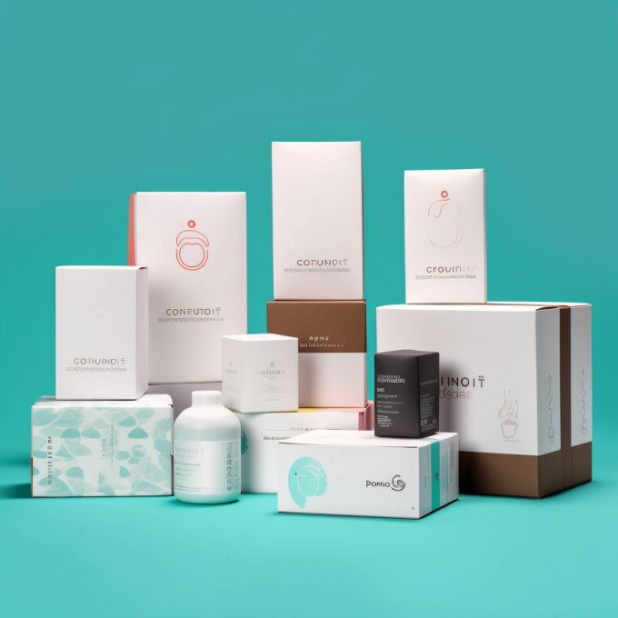 CMYK Pantone-kleur Op maat gedrukte milieuvriendelijke witte karton cosmetische doos Verpakking 10