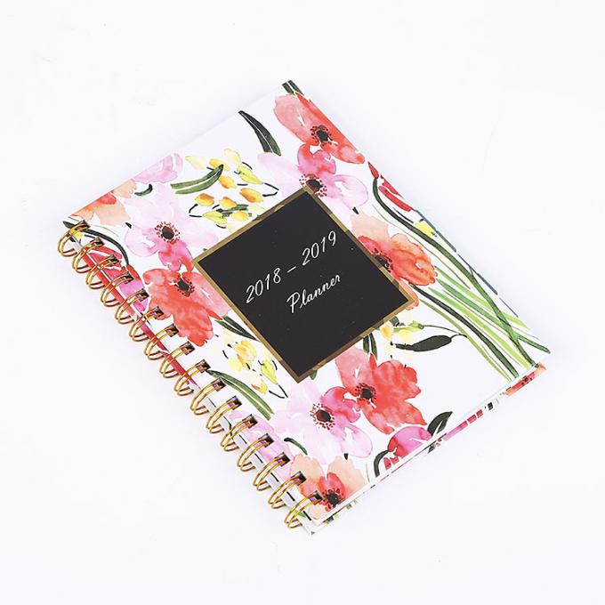 Hardcover CMYK Print School Academische Inspiratieve Week Planner Papier Notitieboek 1