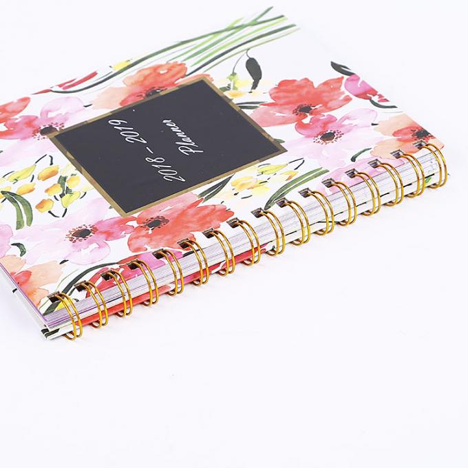 Hardcover CMYK Print School Academische Inspiratieve Week Planner Papier Notitieboek 2