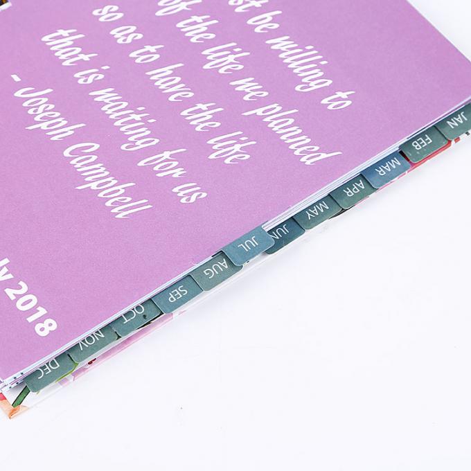 Hardcover CMYK Print School Academische Inspiratieve Week Planner Papier Notitieboek 3