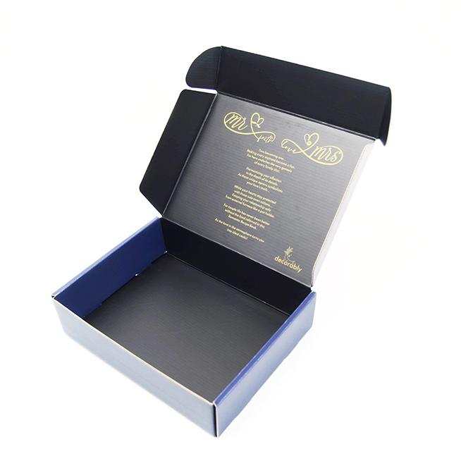 Karton Custom Logo Printed Postal Geaffrouwde Verpakkingsdoos Opvouwbaar Karton Mailer Papierdoos 11