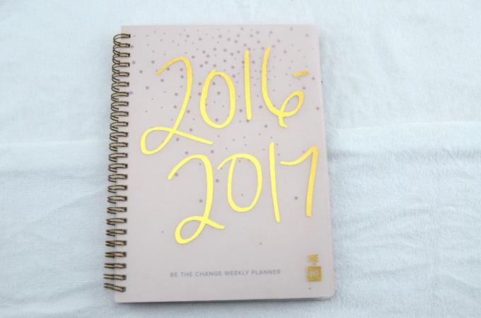 Spiraal gebonden PVC planner dagboekboek met offset print organisator 1