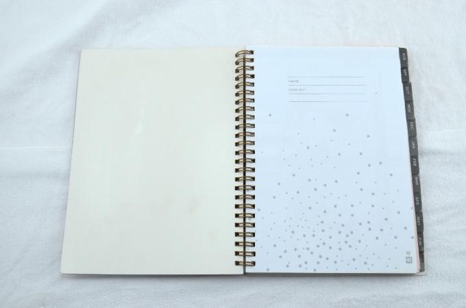 Spiraal gebonden PVC planner dagboekboek met offset print organisator 2