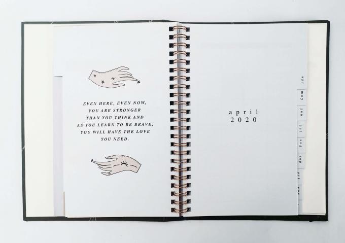 Verberg Spiral Hardcover Notebook Printing Weekplanner Met 80 Bladzijden Innerlijke Pagina's 3
