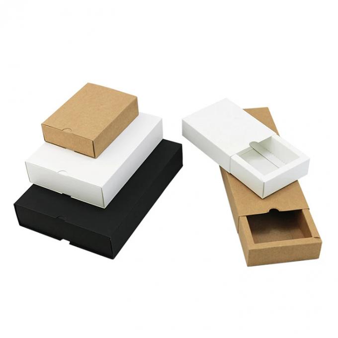 Custom logo recyclebaar zwart kraft cadeau verpakking kartonnen doos voor bruiloft gunst 10