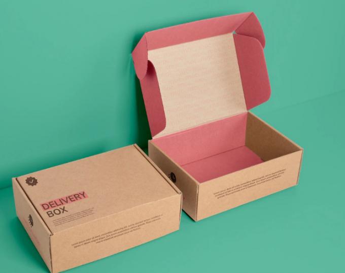 CMYK-afdrukken Kraftpapier Karton Verpakkingen Geaffrouwde karton Postbussen 9