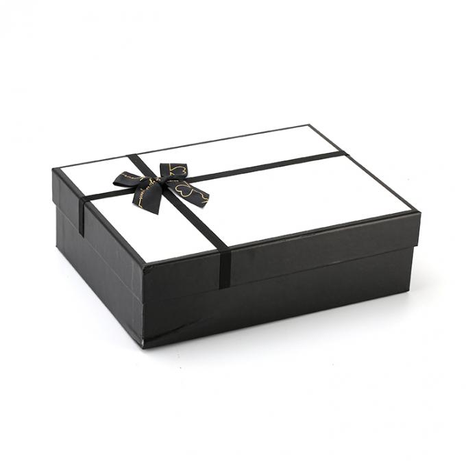 Grote luxe op maat vouwblauwe hoes en basis cadeaubon met lint voor cadeauverpakking 6