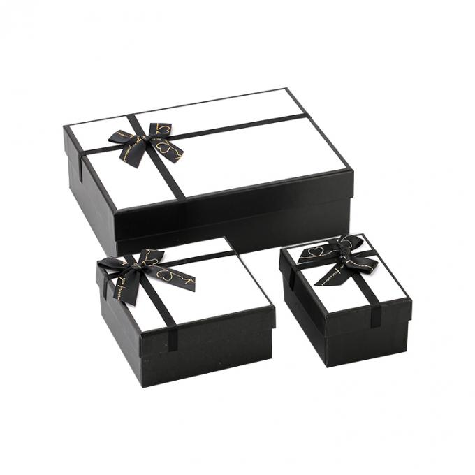 Grote luxe op maat vouwblauwe hoes en basis cadeaubon met lint voor cadeauverpakking 5