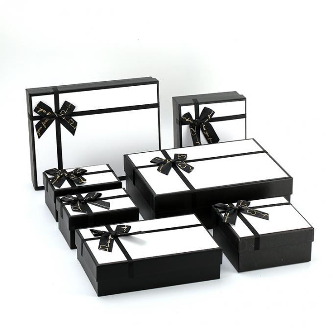 Grote luxe op maat vouwblauwe hoes en basis cadeaubon met lint voor cadeauverpakking 4