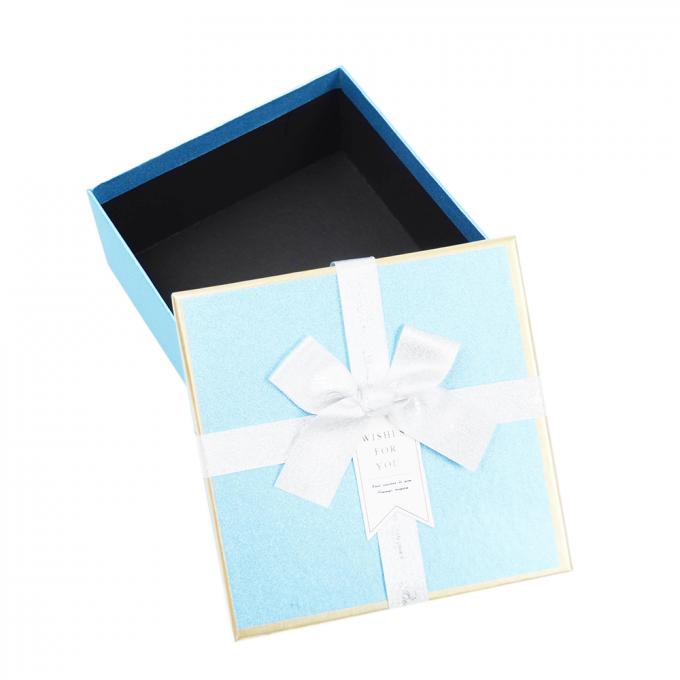 Custom Logo Kleurrijk CMYK Karton Papier Geschenkopslag Doos Verpakking met lintboog 11