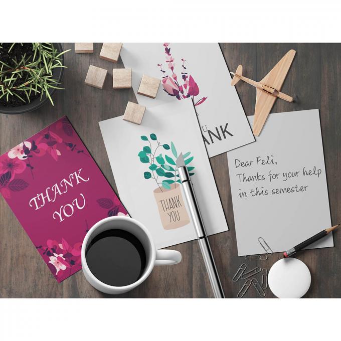 Paper Custom Card Printing Kleurrijk Bedrijf Bedankkaarten Offset Printing 5