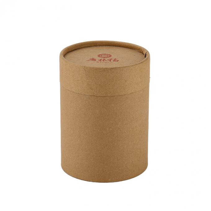 Custom Logo Voedselgrade Recycled Cylinder Verpakkingsdoos Kraftpapier Kartonnen Buizen CMYK 3
