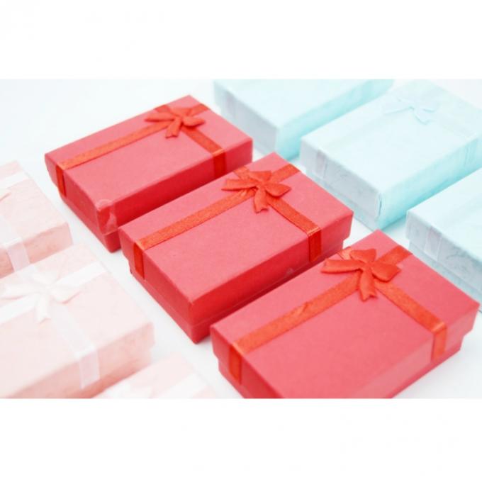 Moedersdag papieren verpakking cadeau doos met schattig groot roze lint boog op maat gesneden 5