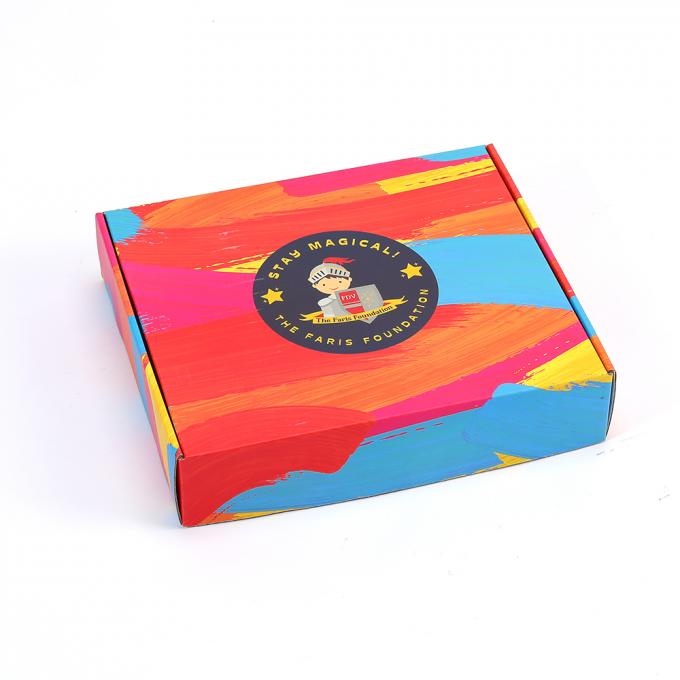 Gepersonaliseerd logo papier mailing verpakking gekleurd drukwerk gegolfde verzendmailbus 7
