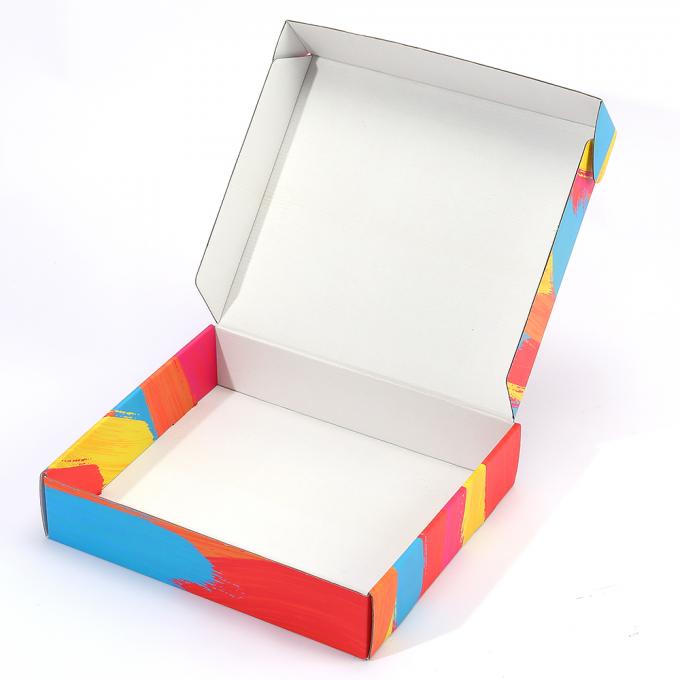Gepersonaliseerd logo papier mailing verpakking gekleurd drukwerk gegolfde verzendmailbus 6