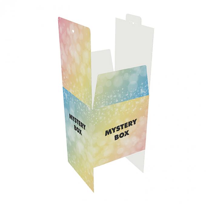 Custom logo bedekt papier kleurenprinten verrassing cadeau verpakking opvouwbare mysterie doos 4