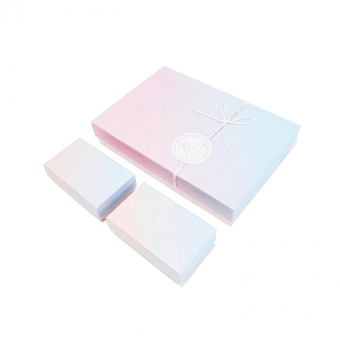 Gepersonaliseerde roze karton snoep cosmetische make-up sieraden papier cadeau verpakkingsdozen met logo 0