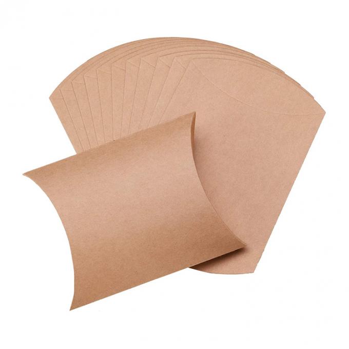 Custom Logo Heavy Duty Kraft Kissen Shape Candy Paper Box voor snoepopslagoplossing 6
