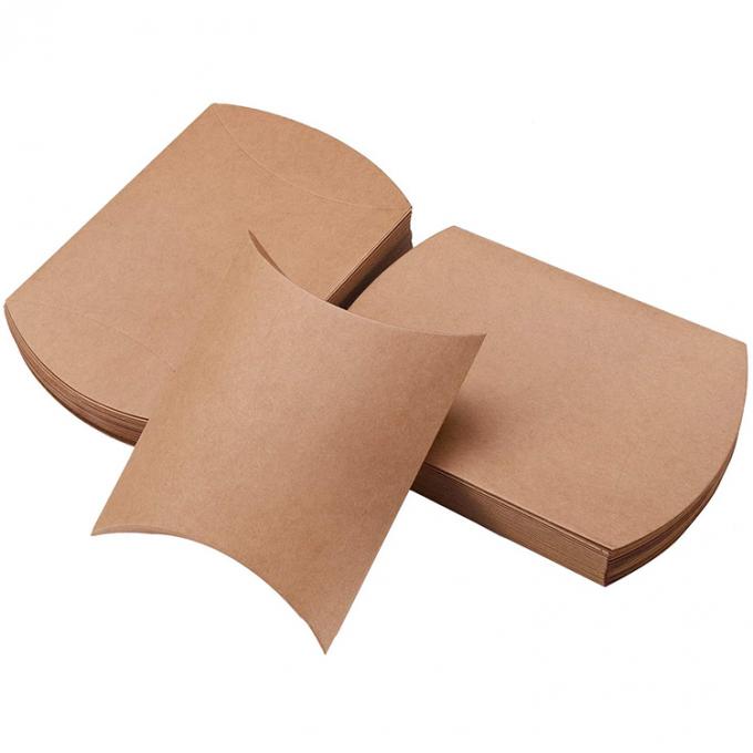 Custom Logo Heavy Duty Kraft Kissen Shape Candy Paper Box voor snoepopslagoplossing 8
