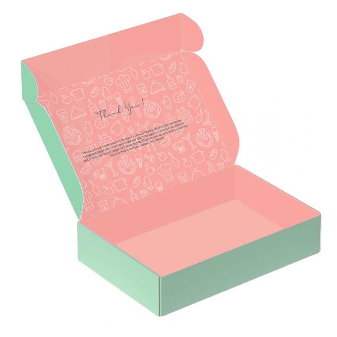 Op maat gemaakte groene verzending golfvormige cadeauverpakkingen mailerdozen voor kleine bedrijven 9