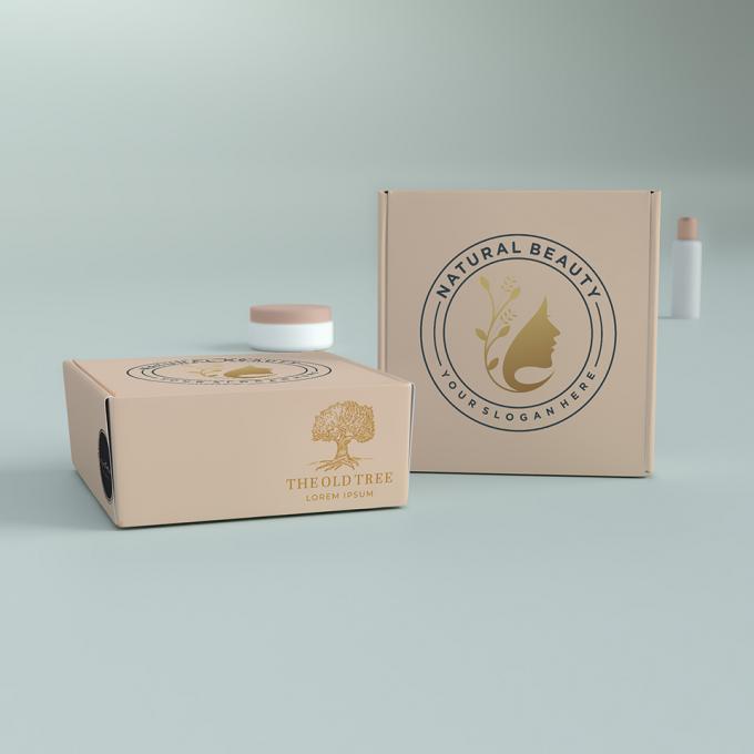 Eco-vriendelijke cosmetische make-up verpakkingsdozen golfkarton postdozen 8