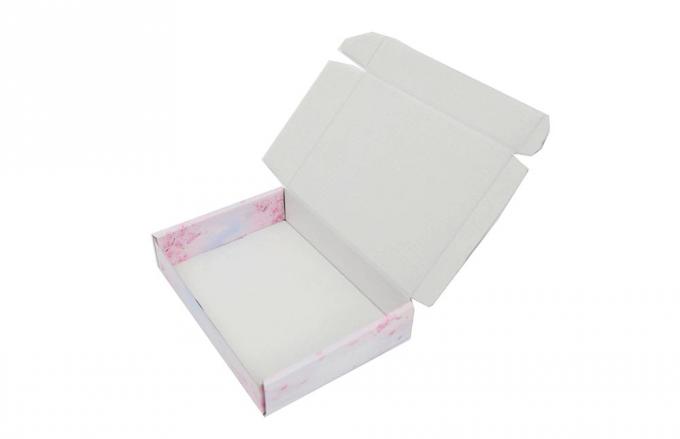 Paarse geschenk gegolfd papier karton postzending postbus voor schoenen kleding 8