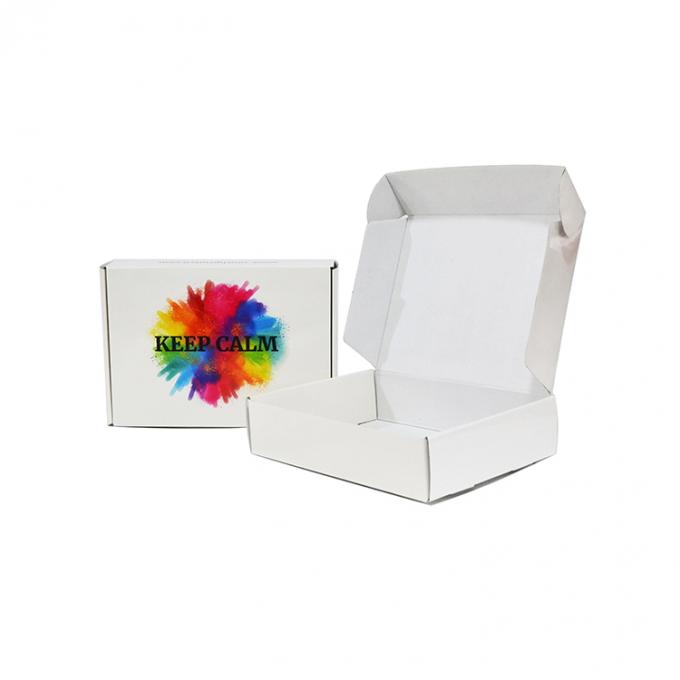 Gekrompen karton Custom Logo Opvouwbare cosmetische verpakkingsdoos voor verzending Mailer 1