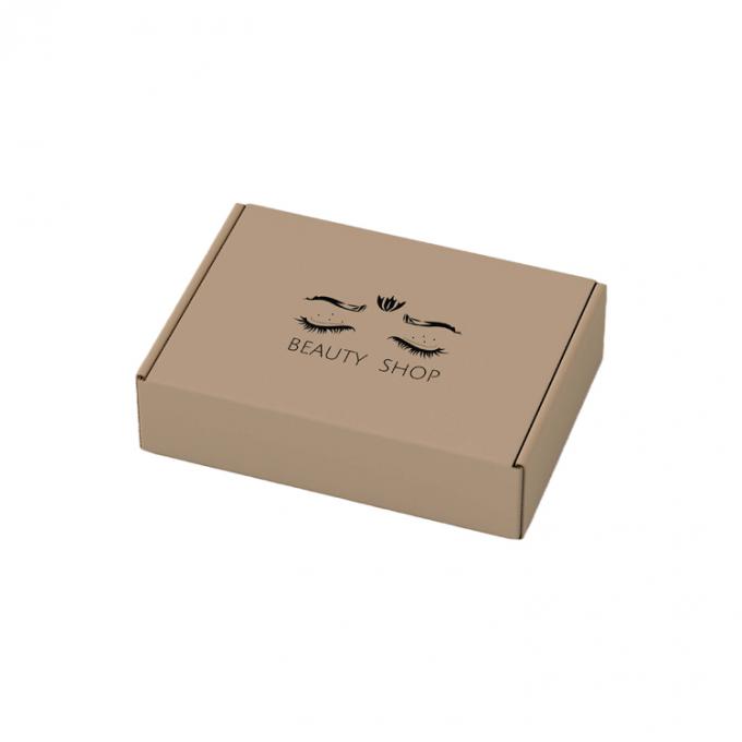 Privélabel Valse wimpers Verzending Papierdoos Gekrompen houten karton Wimperverpakking 1
