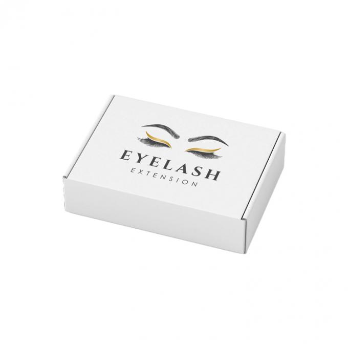 Privélabel Valse wimpers Verzending Papierdoos Gekrompen houten karton Wimperverpakking 2