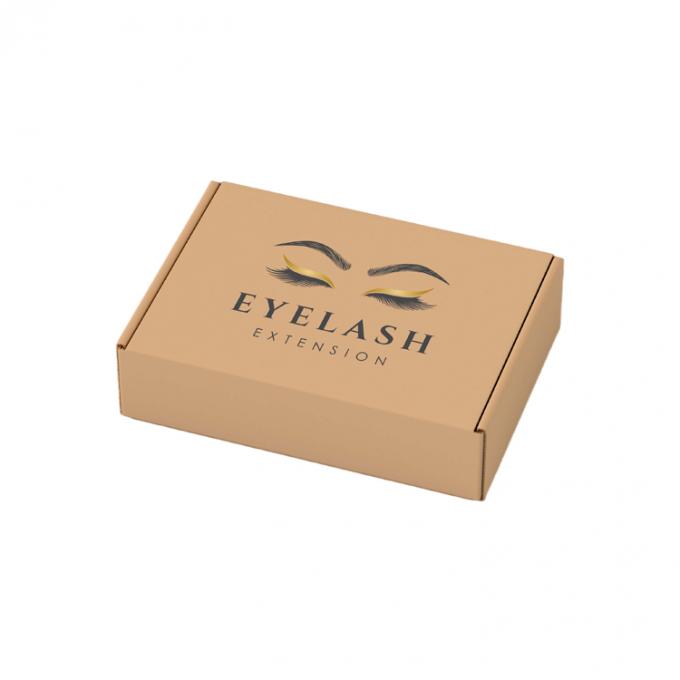 Privélabel Valse wimpers Verzending Papierdoos Gekrompen houten karton Wimperverpakking 6