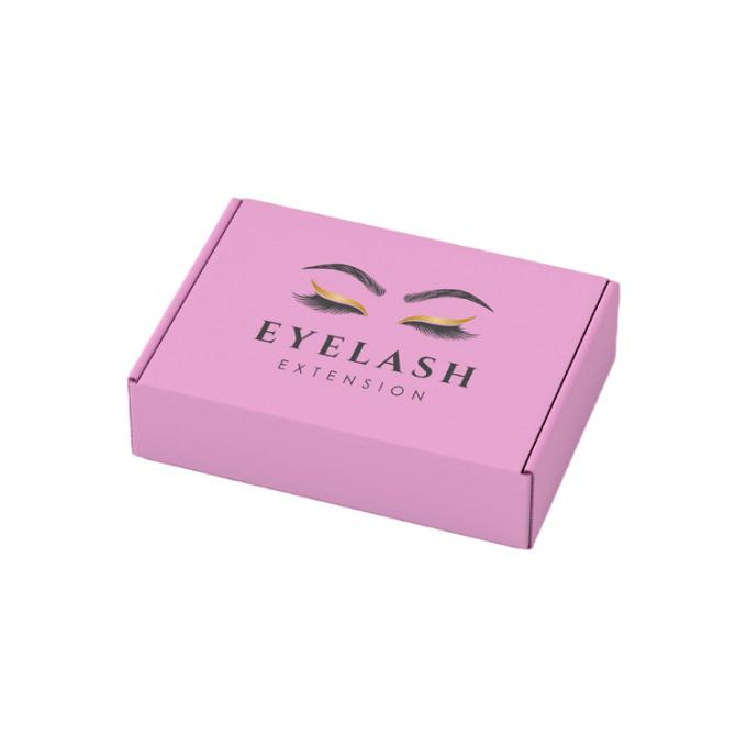Privélabel Valse wimpers Verzending Papierdoos Gekrompen houten karton Wimperverpakking 3