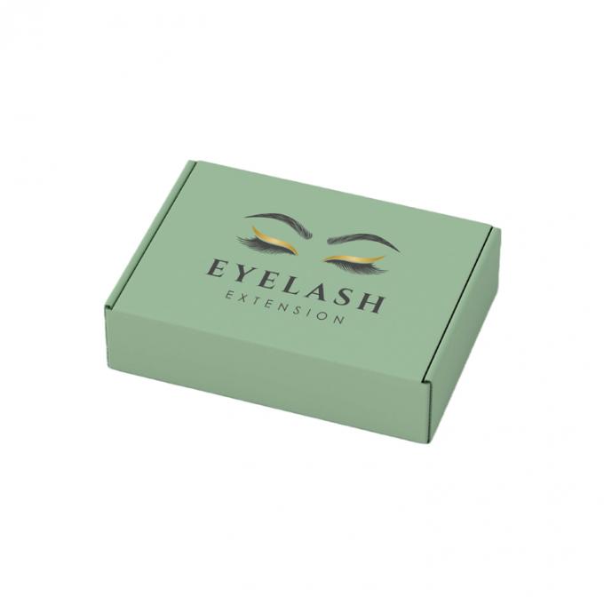 Privélabel Valse wimpers Verzending Papierdoos Gekrompen houten karton Wimperverpakking 4