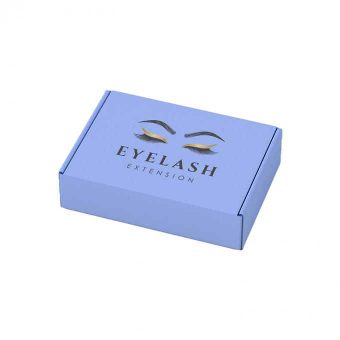 Privélabel Valse wimpers Verzending Papierdoos Gekrompen houten karton Wimperverpakking 5