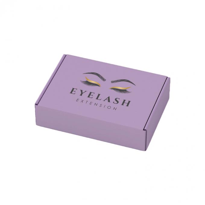 Privélabel Valse wimpers Verzending Papierdoos Gekrompen houten karton Wimperverpakking 8